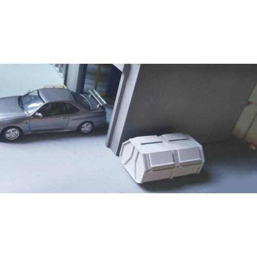 1:64 Scale Resin Die-casting Model, Simulation Of Large Trash Can Model, Scene Layout Decoration, Handmade Products