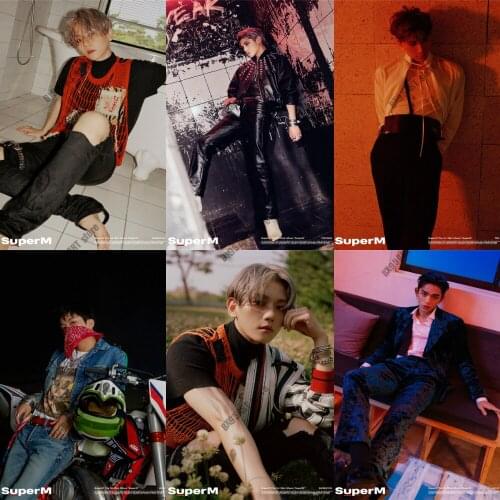 Diy Diamond Painting Kpop SuperM First Mini Album Mosaic Cross Stitch Kits Diamond Embroidery Full Square Drill Room Decoration