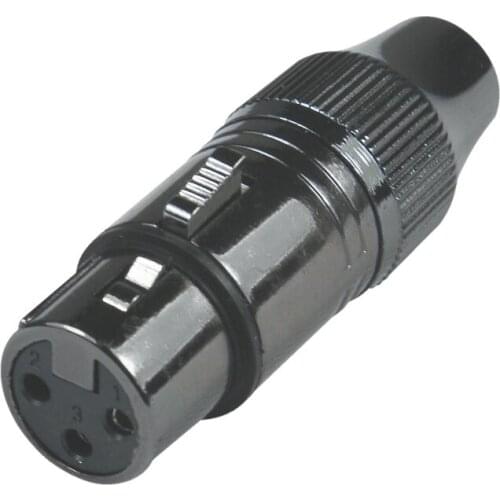 Wholesale 100 pcs/lot 3pin xlr connector Microphone Speaker AMP XLR Female Connector-5015-1