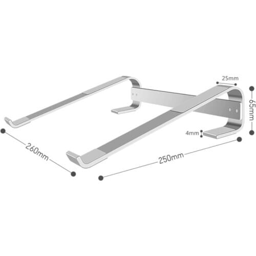 Notebook computer stand Aluminum alloy notebook desktop stand Portable cooling laptop stand