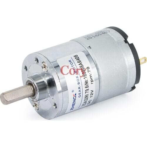 DC 12V 24V 5/20/70/100/150/200/300RPM High Torque Electric Gear Box Gerabox Reduction Motor
