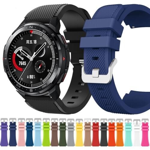 For Honor Watch GS Pro Strap Honor magic Watch 2 46mm Silicone Sport Wristband Bracelet 22mm Watch Band Replacement Watchbands