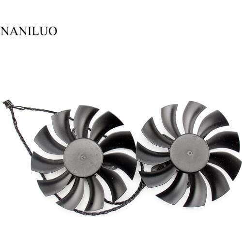 Free shipping 2 Pcs/Lot PLA09215B12H 4Pin VGA Cooler Graphics Card Fan For EVGA GTX970 ACX2.0 Video Cards Cooling system Fan