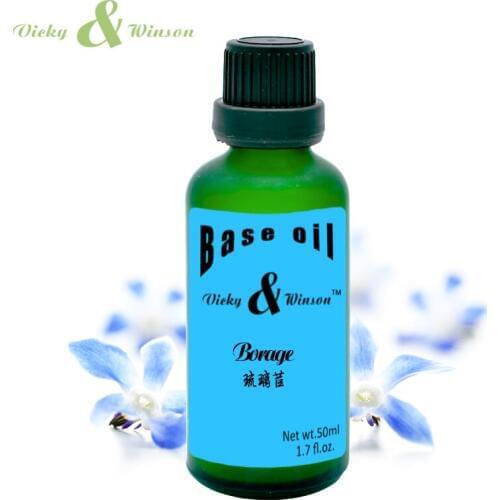 Vicky&winson Borage oil 50ml 100% pure plant base oil essential oil Breast Enhancement Anti - aging Carrier oil VWJC7