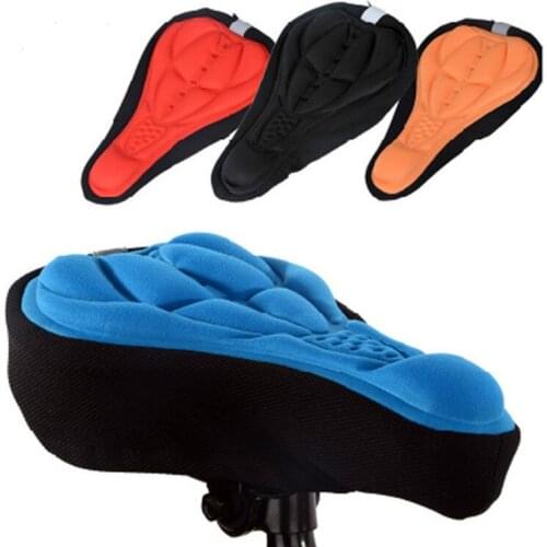 MTB 3D Saddle Cover Comfortable Thick Breathable Super Soft Bicycle Saddle Cotton Sponge Bike Seat Cushion Bicycle Accessories