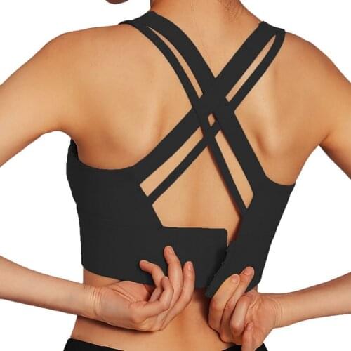 Women Sports Yoga Bras Push Up Crop Top Fitness Gym Hollow Breathable Top Sexy Running Athletic Sportswear Bra Workout Bralette