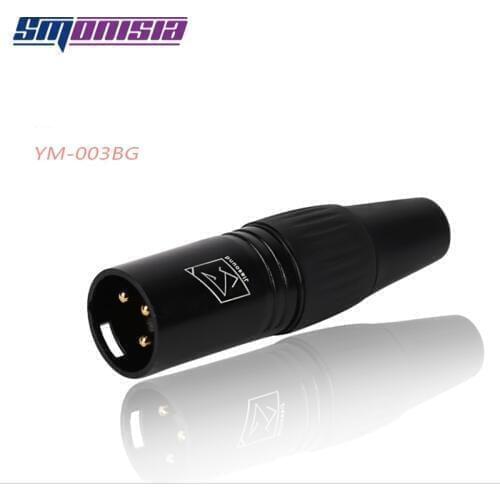 Smonisia 10pcs Gold-plating XLR Balanced Connector DMX 3Pins Male Female Connector Audio Plug