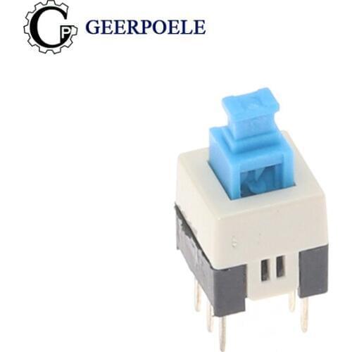 100 pcs/lot 7*7mm DIP 12V 0.5A Push Button Switch Micro 6p Tactile Tact Direct Plug-in Self-Reset