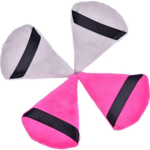 2Pcs Beauty Spons Groter In Natte Foundation Makeup Puff Gereedschap Driehoek Fluwelen Poeder Cosmetische Puff Mini