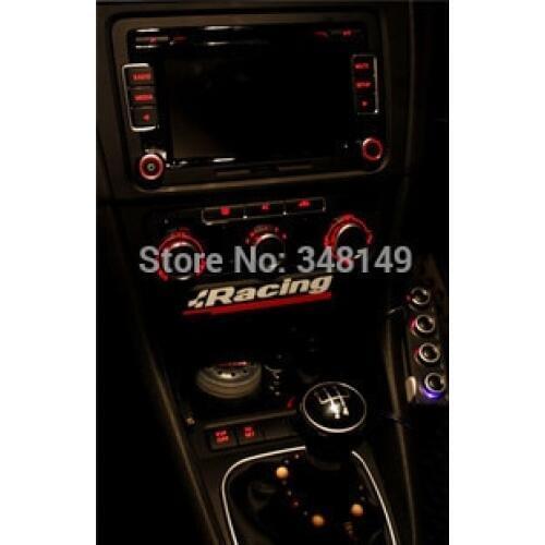 Aliauto 2 x car decoration reflective car sticker and decal internal Atmosphere racing for volkswagen golf 5 6 7 Passat CC Polo
