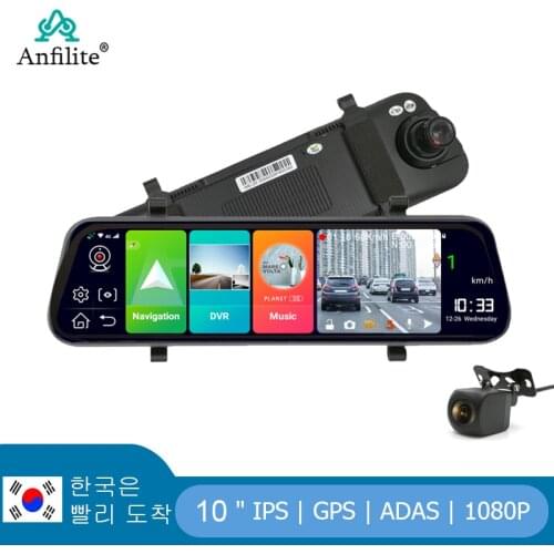 10" 4G Car Rearview Mirror Android 8.1 HD 1080P Auto Recorder WIFI GPS Navigation Night Vision View Mirror Touch Screen Dash Cam