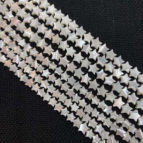 Natural Shell Loose Beads Freshwater Pearl Shell Star-shaped 6/8/10/12mm Size Star Fish Shell Bead for Making Necklace Bracelet