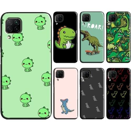 Fun Dinosaur Pattern Dino Phone Case For Huawei P30 Pro P40 P20 Lite P Smart 2021 2019 Mate 10 20 Lite Back Cover