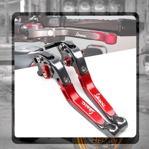 For VESPA 160GS 180SS 150 VBA-T4 50-125/PV/ET3/PK/S/XL 125 VNA-TS PX80-200/PE/Lusso CNC Folding Extendable Brake Clutch Levers