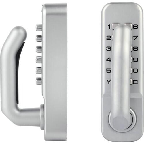 Double-sided Camelot Keypad Entry with Flex-Lock and Accent Levers, Satin Nickel