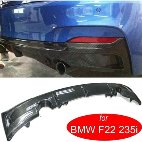 EXO Style Auto Car Rear Bumper Wing Lip Carbon Fiber Rear Diffuser For BMW 2 Series F22 235i 2014-2016 years Bodykit Diffusers