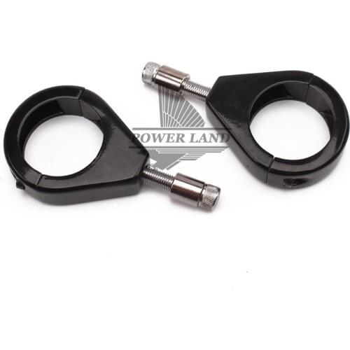 2pcs Black Aluminum Motorcycle Turn Signal Mount Bracket 39mm Fork Tubes Relocation Clamp For Harley Freeshipping