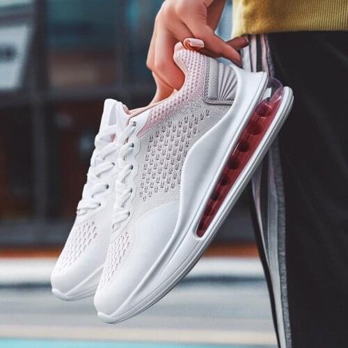 Couple Shoes 2021 Women Comfortable Athletic Footwear Men Sneakers Air Cushion Sports Shoes Mesh Breathable Casual Shoes