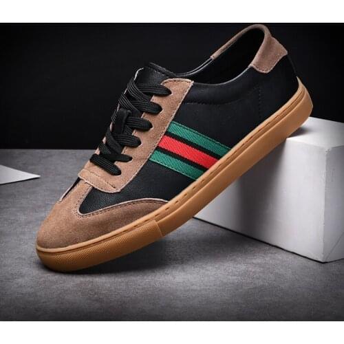 Leisure Shoes Men Casual Shoes Fashion For Loafers Platform Man Summer Mens Sports Black Leather Sneaker 2020 Running