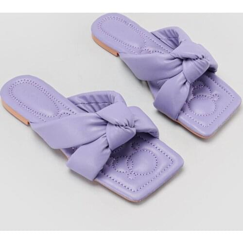 Limoya Women Salmon Square Toe Flat Bottom Slippers 'Turkish' Quality 2021 Fashion Design Season Comfort Fast Shipping