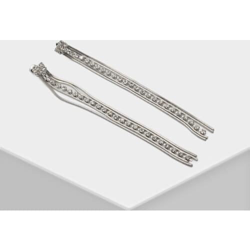 Amorita boutique Long tassel design fashion shiny drop earrings