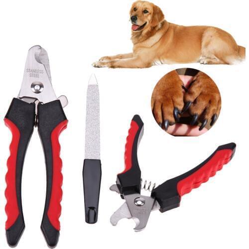 Stainless Steel Nail Edge Cutter Claws Scissors Dogs Nail File Trimmer Clipper Nailsclipper Pet Grooming Kits Goods Supplies