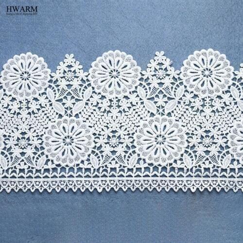New Arrival 2Yards White Lace Fabric wedding decoration DIY Crafts Sewing Suppies Decoration Accessories For Garments Elastic
