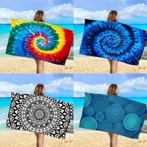 Printed Mandala beach towel Multifunction Sports Towel Quick Drying Swimming Surf Towels Portable Yoga Mat Beach Chair Blanket