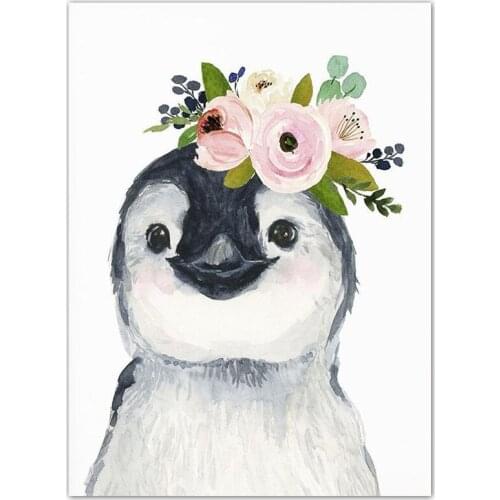 Full Square Diamond Painting Cartoon Penguin 5D DIY Diamond Embroidery Cross Stitch Animals Full Round Diamond Mosaic Decor Gift