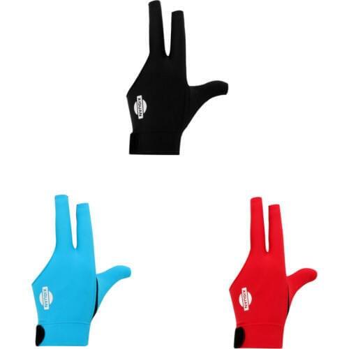 Durable 3-Finger Professional Elastic Left Hand Snooker Pool Billiard Glove Finger Tip Cut Billiard Glove Snooker Billiards Acce