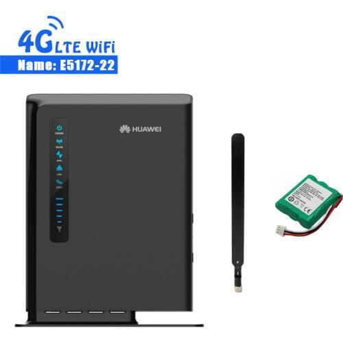Unlocked Huawei E5172s-22 Mobile Wireless Gateway 4G CPE WIFI Router +1 Antennas + 1 Battery