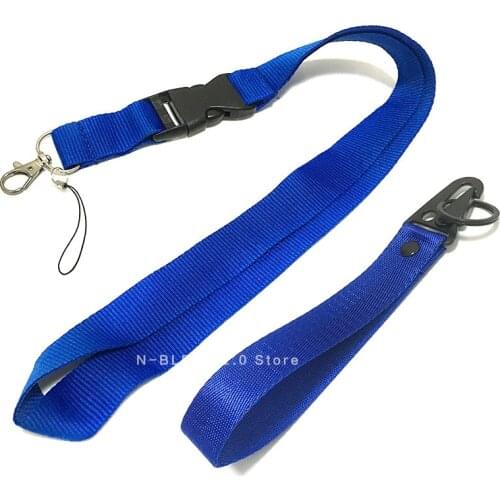 2pcs/set keychain Tag Strap Neck straps Lanyards for keys ID Card Pass Gym Mobile Phone USB badge holder DIY Hang Rope Sling