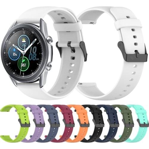 22mm Silicone strap For Samsung Galaxy Watch 3 45mm Smartwatch Bands GalaxyWatch 46mm/S3 Watchband bracelet replace accessories