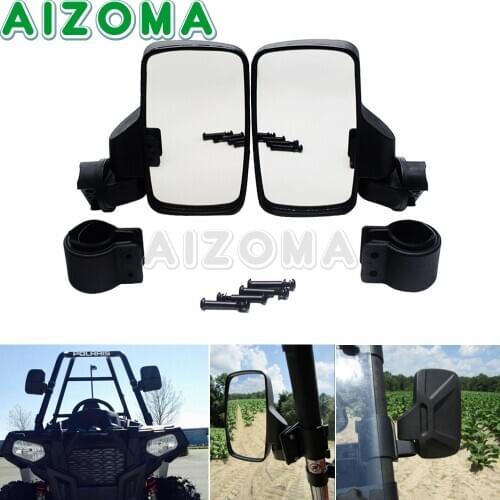 UTV 1.75" 2" Rear View Mirror Back Side Mirrors For Polaris RZR XP1000 570 800 900 1000 Ranger Yamaha Rhinos 450 660 700 Can Am