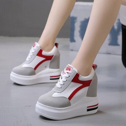 2020 Womens Sneakers Trainers Platform Wedges Chunky Sneakers Black Sneakers Women Casual Shoes Woman Baskets chaussures femme