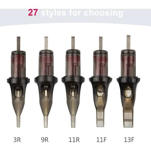 20Pcs/lot Tattoo Needles Hawk Round Liner cartridge Needle Sterile Disposable 0.35mm 1RL-15RL 3RS-15RS 5M1-15M1 5RM-15RM NB