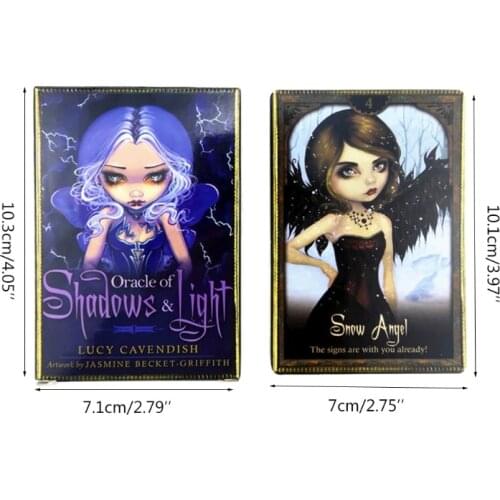 2020 Oracle of Shadows and Light Full English Family Party Board Game 45 Cards Deck Tarot Divination Fate Cards