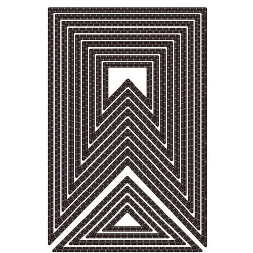 2021 AliliArts Metal Cutting Dies Stitch Banner diy Scrapbooking Photo Album Decorative Embossing PaperCard Crafts Die