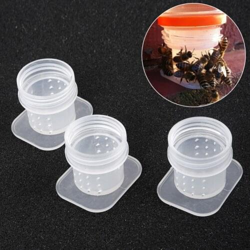3* Bee Feeder Drinking Fountain Equipment Plastic Beekeeping Tools 27mm Parts