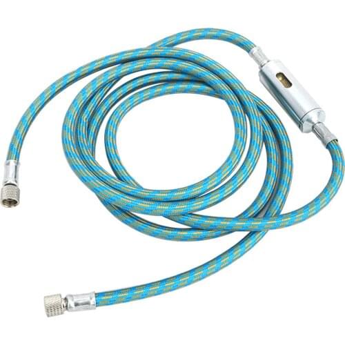 KKmoon Professional Airbrush Hose Accessory Nylon Braided with Standard 1/8'' Connector and Water Trap Filter 5.9ft