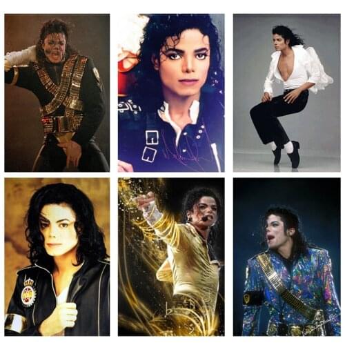 5D DIY Diamond Painting Michael Jackson Full Square Diamond Embroidery Icons Picture Of Rhinestone Portrait Diamond Mosaic Arts