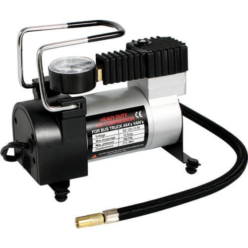 100PSI Super Flow Automobile Car Air compressor DC 12V Auto Tire Inflator Portable Automotive Compressor Electric Pressure Gauge