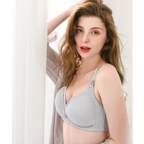 Maternity Nursing Bras Cotton Breastfeeding Bra for Pregnant Women Sleep Underwear Clothing Wirefree Soutien Gorge Allaitement