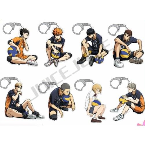 Cosmile Haikyuu!! Oikawa Volleyball Oikawa Tooru Kuroo Tetsurou acrylic keychain Keyring pendant Cute fashion christmas Gift