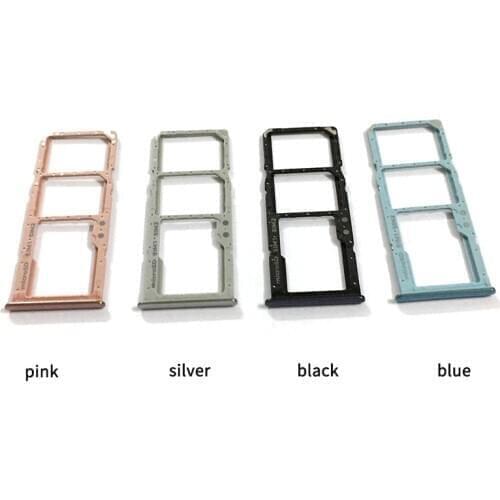 50PCS Sim Tray Holder For Samsung Galaxy A51 A515F / A71 A715F SIM Card Tray Slot Holder Adapter Socket Repair Parts