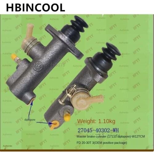 For Forklift Truck Accessories Brake Master Cylinder 27045-40302-WH (17110 Double Hole-W12) TCM high quality accessories