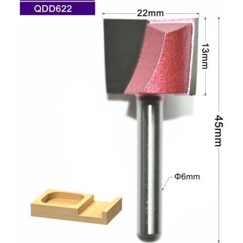 6mm*22mm,1pcs,Free shipping CNC Engraving Woodworking Milling Cutter,Tungsten Solid carbide End Mill,Cleaning Bottom Router Bit