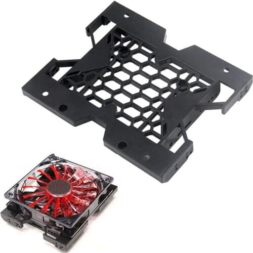 5.25" To 3.5" 2.5" Bracket HDD Mounting SSD Cooling Fan Tray Hard Drive Case Adapter