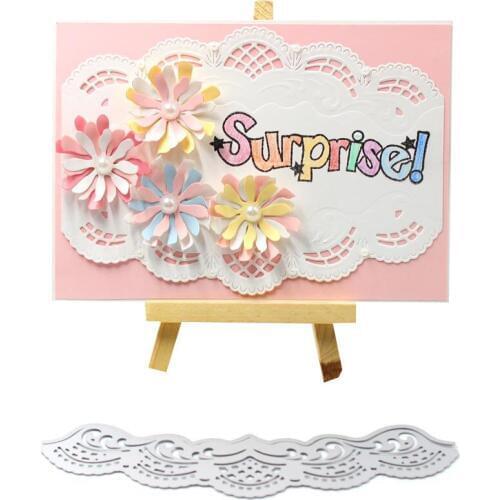 Lace Border Metal Cutting Dies Stencil for DIY Scrapbooking Album Embossing Paper Cards Deco Crafts Die Cuts