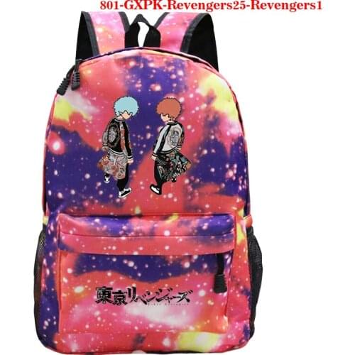 Hot Sale Tokyo Revengers Printing Backpack Boys Girls School Backpack Women Men Backpack with Purse New Laptop Bag Teens Bookbag